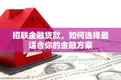 兴平招联金融贷款，如何选择最适合你的金融方案