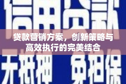 兴平贷款营销方案，创新策略与高效执行的完美结合