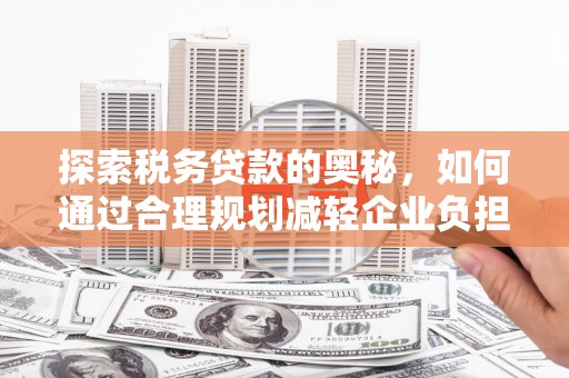 兴平探索税务贷款的奥秘，如何通过合理规划减轻企业负担