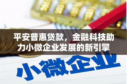 兴平平安普惠贷款，金融科技助力小微企业发展的新引擎