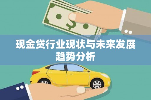 兴平现金贷行业现状与未来发展趋势分析