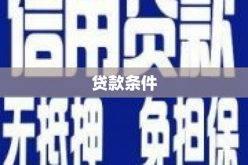 兴平贷款条件