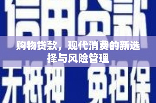 兴平购物贷款，现代消费的新选择与风险管理