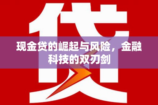 兴平现金贷的崛起与风险，金融科技的双刃剑