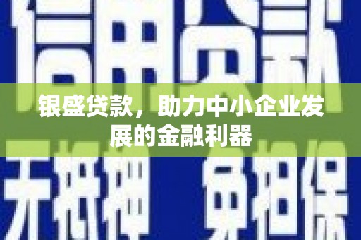 兴平银盛贷款，助力中小企业发展的金融利器