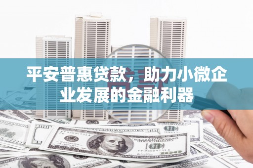 兴平平安普惠贷款，助力小微企业发展的金融利器