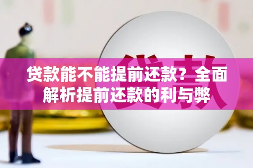兴平贷款能不能提前还款？全面解析提前还款的利与弊