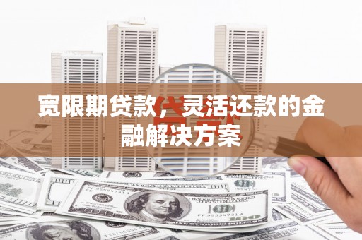 兴平宽限期贷款，灵活还款的金融解决方案