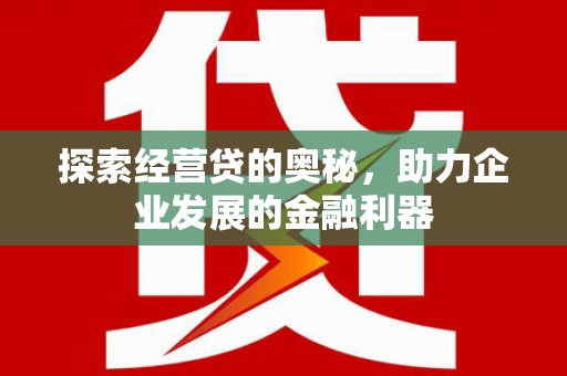 兴平探索经营贷的奥秘，助力企业发展的金融利器