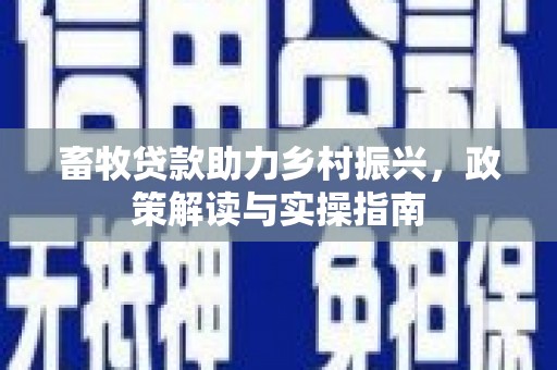 兴平畜牧贷款助力乡村振兴，政策解读与实操指南