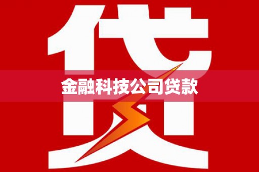 兴平金融科技公司贷款