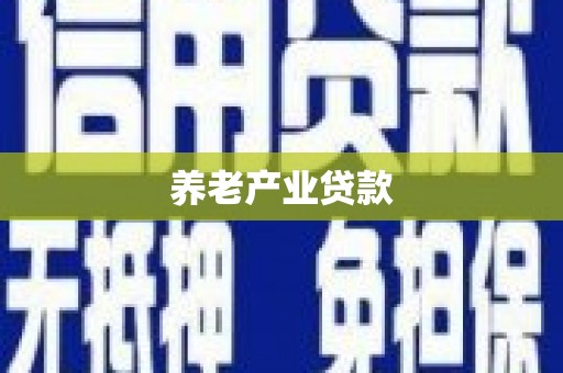 兴平养老产业贷款